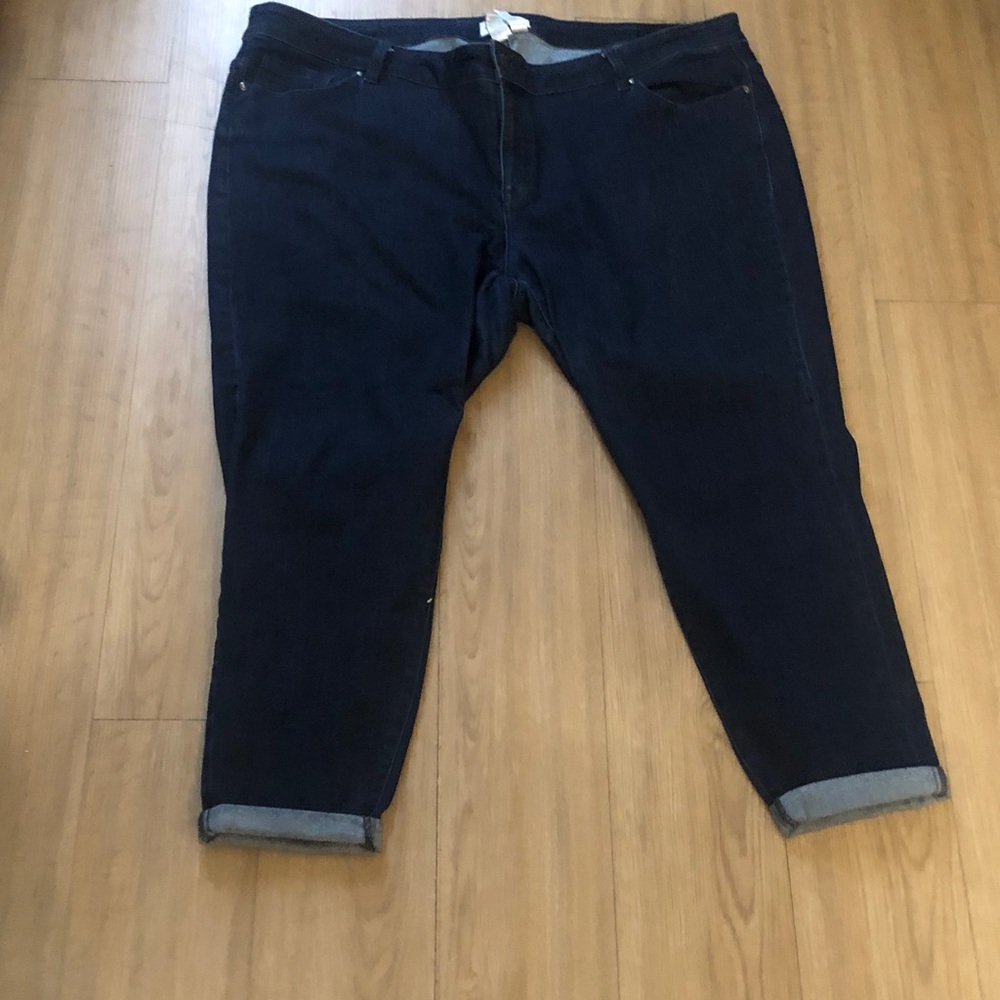 Lane Bryant Dark Blue Boyfriend Jeans - Picture 3 of 7